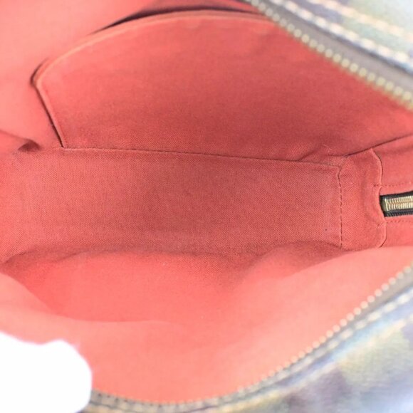 LOUIS VUITTON Olav PM Shoulder Bag Damier Ebene Leather Brown N41442 31YG510 - Picture 9 of 15